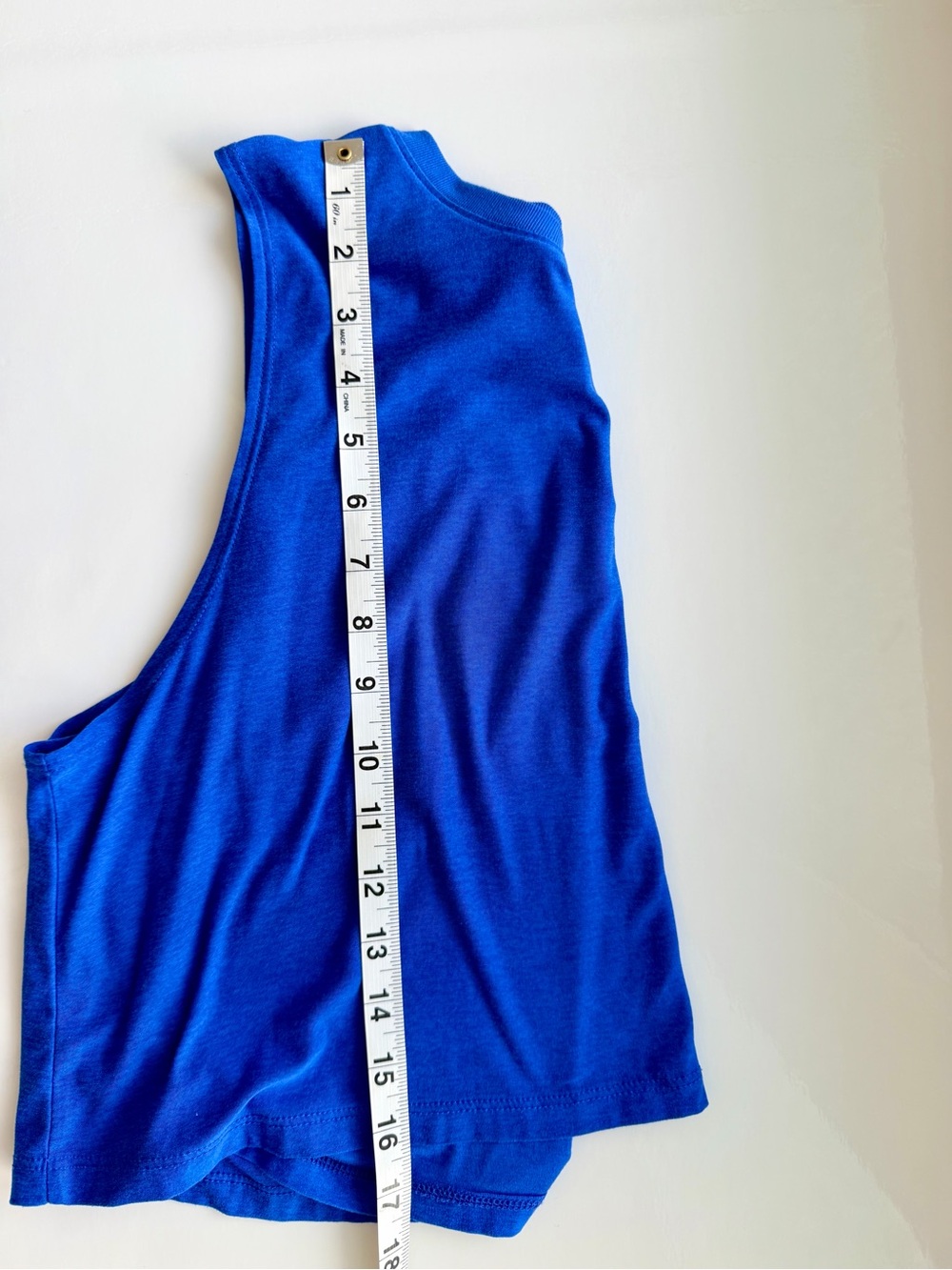 Beyond Yoga Blue Sleeveless Muscle Tank Top Small Made in USA - Picture 5 of 5